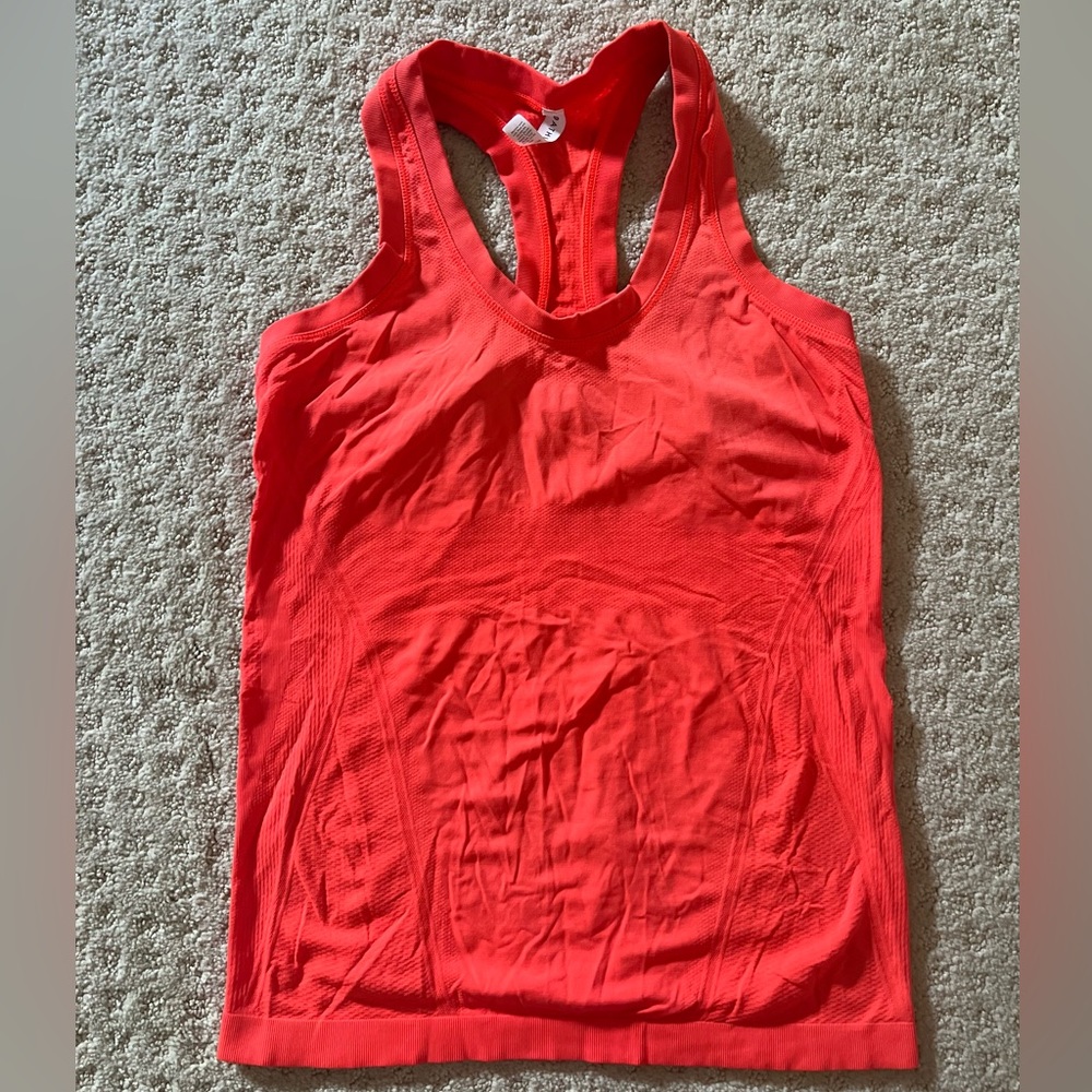 Athleta Momentum Tank - Vermillion Orange